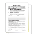 Buyer Guide - Implied Warranty, 2 Part - File Copy - Qty. 100