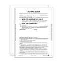 Interior Buyers Guide - Implied Warranty - P/A - No Lines - Qty. 100