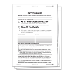 Interior Buyers Guide - BG-2017- As Is - 2 Part, Paper/PA - Qty. 100