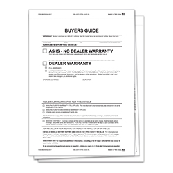 Interior Buyers Guide - BG-2017-CFPA-AI-E-NL As Is-2 Pt No Lines -Qty. 100