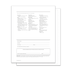 Exterior Buyers Guide - P/A - Backer Printing Only - Qty. 100