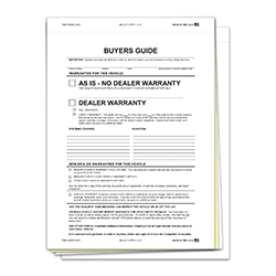 Interior Buyers Guide - BG-2017- As Is - 3 Part, Paper/PA - Qty. 100