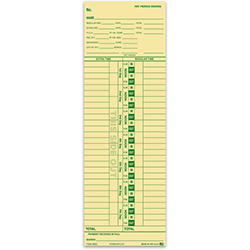 Time Clock Cards - TC-57 - Qty. 250