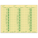 Cont. Time Clock Cards - AA-292-VI - Qty. 300
