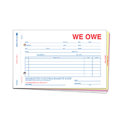 We Owe - SA-1506-4 - 4 Part - Qty.100