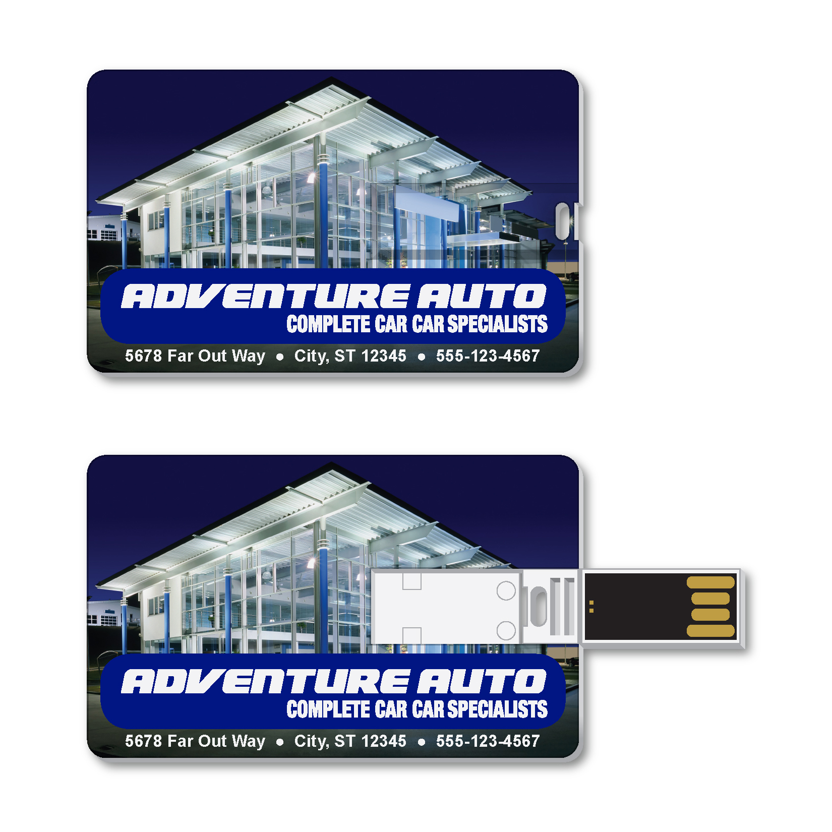USB Flash Drive - 32 GB Credit Card Style - Imprinted -  Qty 1