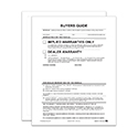 Exterior Buyers Guide - Implied Warranty - P/A - No Lines - Qty. 100