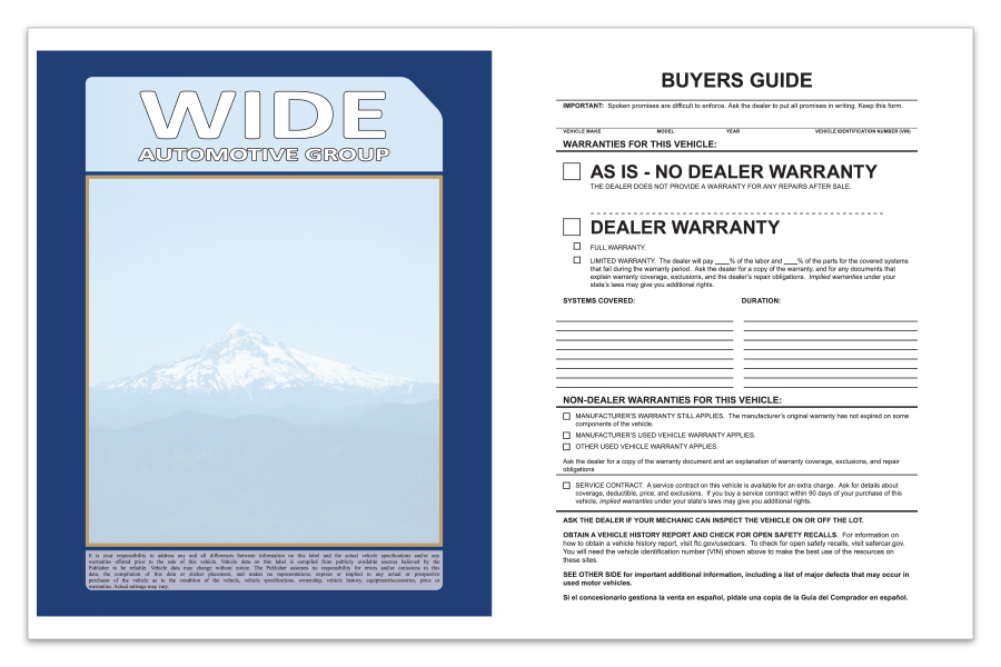 11"" x 17"" Ext. Laser Window Stick, CUSTOM, Perm. Adh., 1 Pt. - Qty. 1 eac