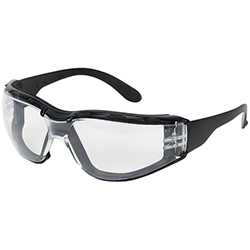Safety Glasses - Foam Padded,  12 pairs; Qty 1 Box