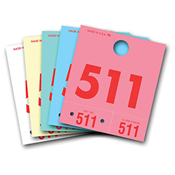 Colored Dispatch Numbers