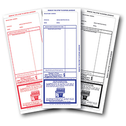 Pre-Printed Addendum Stickers with Permanent Adhesive